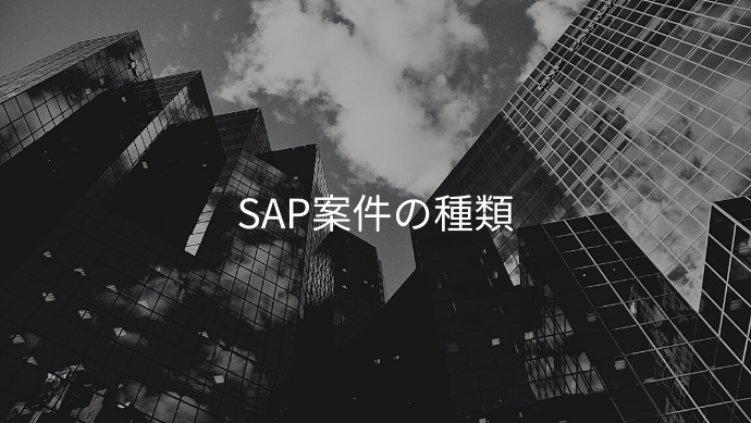 SAP案件の種類は？