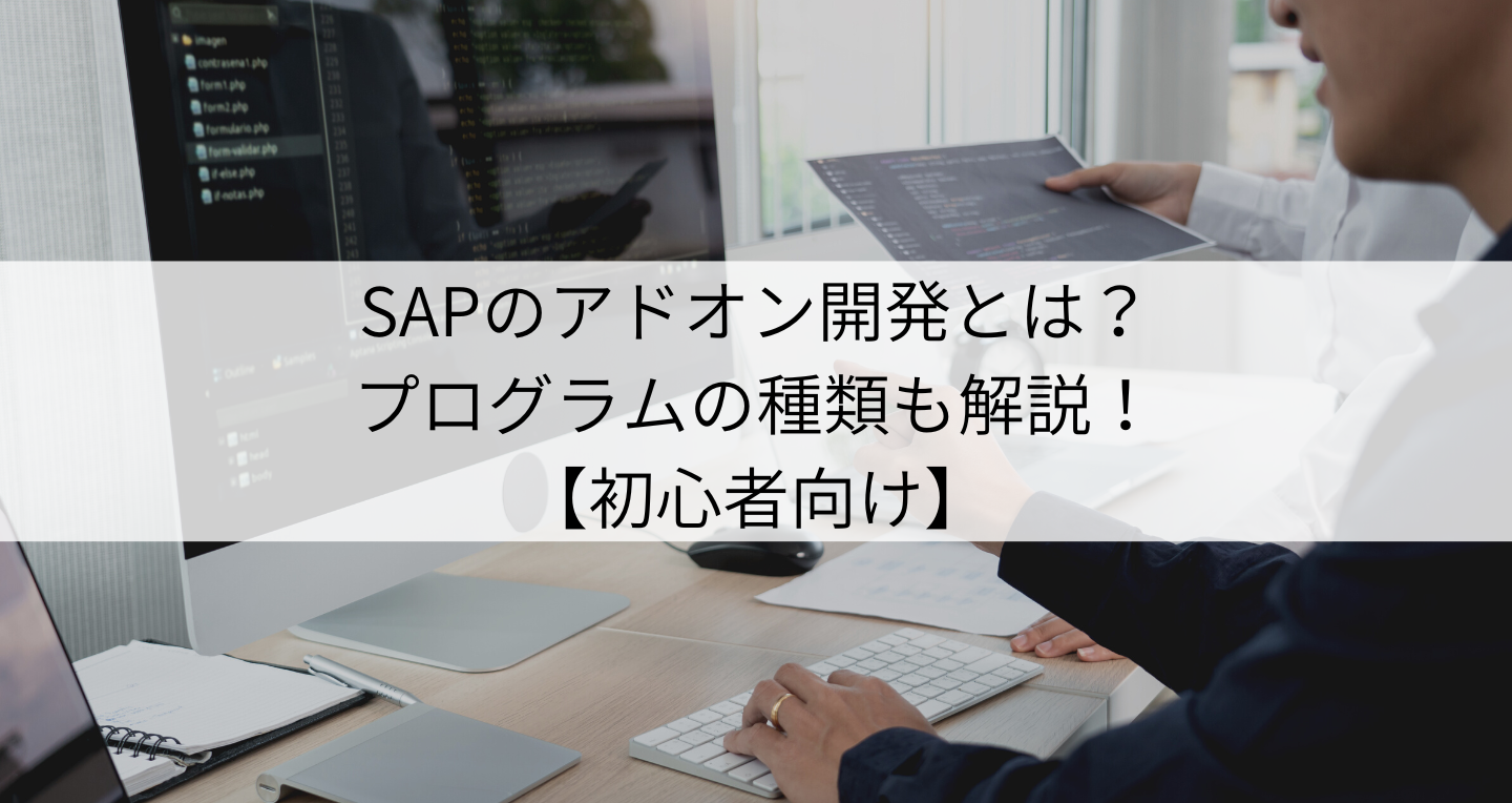 SAPのアドオン開発とは？プログラムの種類も解説！【初心者向け】